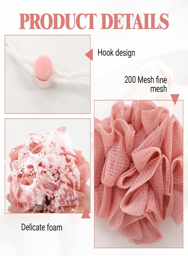 panthra 3 PCS Soap Bar Loofah,2 in 1 Bar Soap Loofah Pouch,Can Hold Soap,Effective Exfoliation,for Bathing (Khaki+ Beige+ Pink) - Image 4